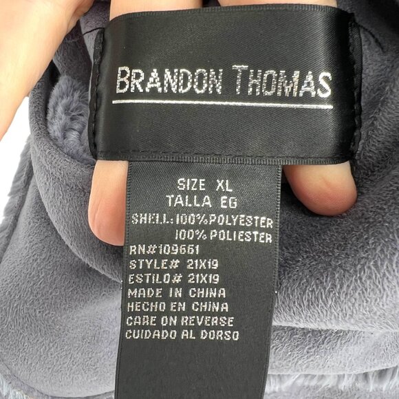 Brandon Thomas Faux Fur Reversible Jacket Gray Size XL - Picture 10 of 14